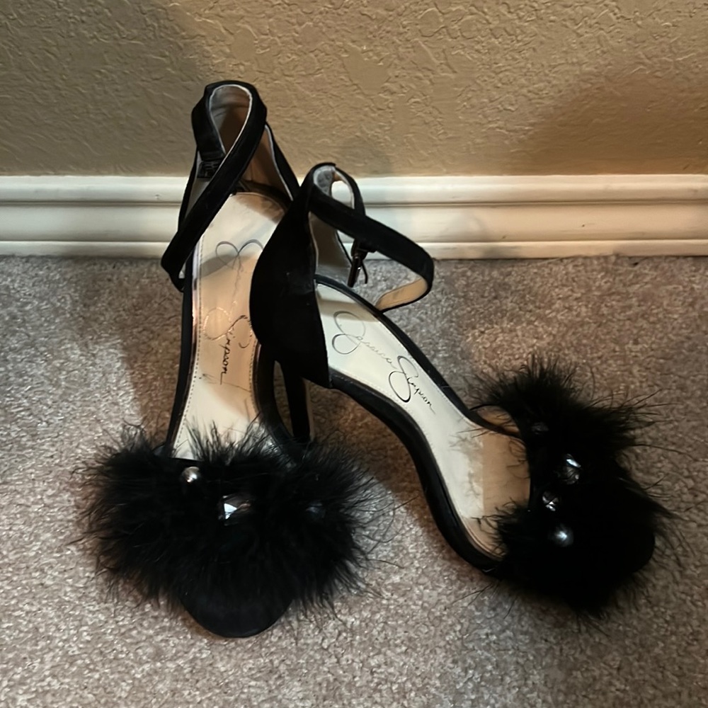 Black Suede Jessica Simpson Heels